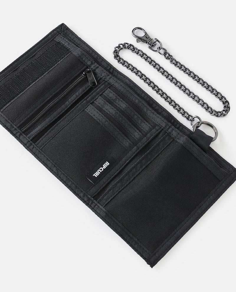 Load image into Gallery viewer, Rip Curl Sessions Chain Surf Wallet Black/Navy 03PMWA-3327
