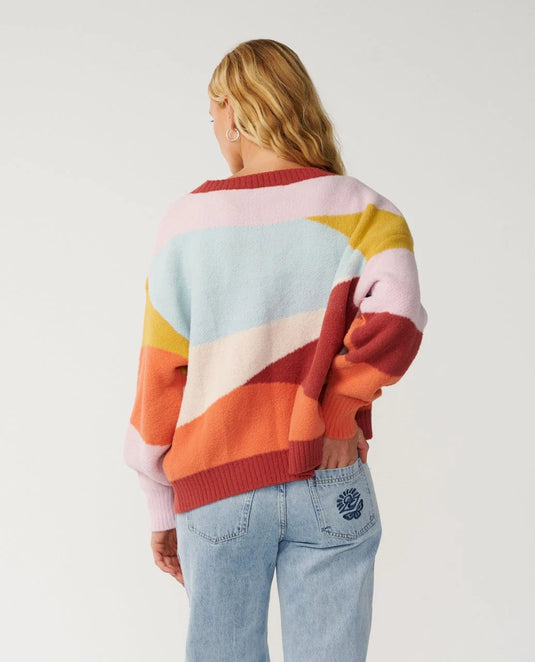 Rip Curl Women's Surf Revival Jacquard Cardi Multico 03VWKN-3282