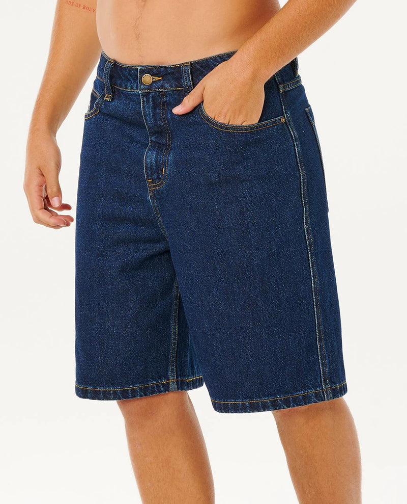 Load image into Gallery viewer, Rip Curl Men's Nu Dose 22" Denim Walkshort True Indigo 046MWS_9683
