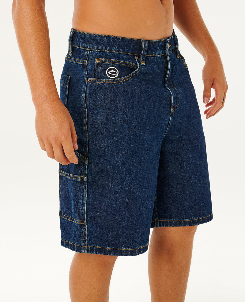 Load image into Gallery viewer, Rip Curl Men's Nu Dose 22" Denim Walkshort True Indigo 046MWS_9683
