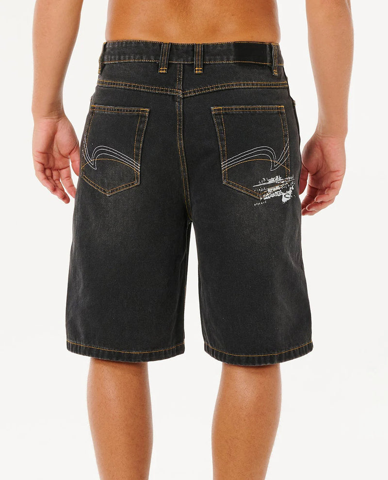 Load image into Gallery viewer, Rip Curl Men's Inner Visions Denim Walkshort Dark Acid Black 04HMWS_2849
