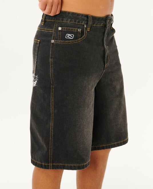 Rip Curl Men's Inner Visions Denim Walkshort Dark Acid Black 04HMWS_2849