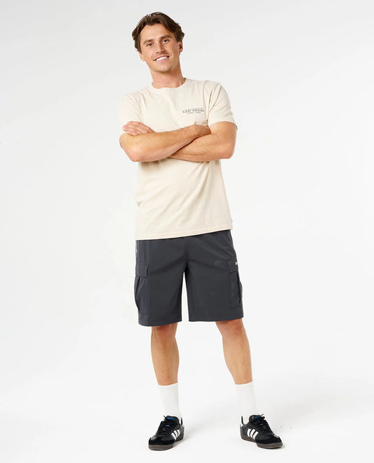 Rip Curl Men's Boardwalk Artist of the Search Walkshort Washed Black 04QMWS-8264