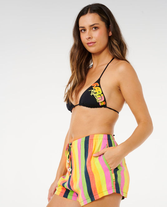 Rip Curl Women's Neon Stripe Beach Short Multico 05DWWS-3282