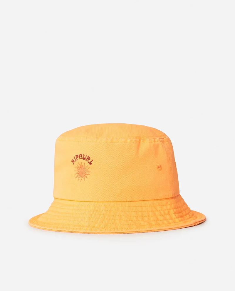 Load image into Gallery viewer, Rip Curl Women&#39;s Mixed Short Brim Bucket Hat Mango 06BWHE-3382
