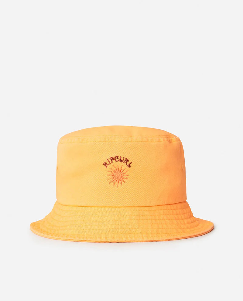 Load image into Gallery viewer, Rip Curl Women&#39;s Mixed Short Brim Bucket Hat Mango 06BWHE-3382
