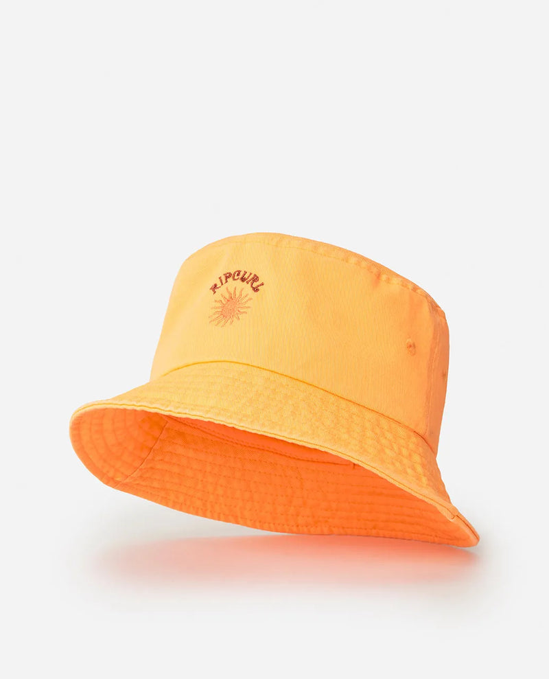 Load image into Gallery viewer, Rip Curl Women&#39;s Mixed Short Brim Bucket Hat Mango 06BWHE-3382
