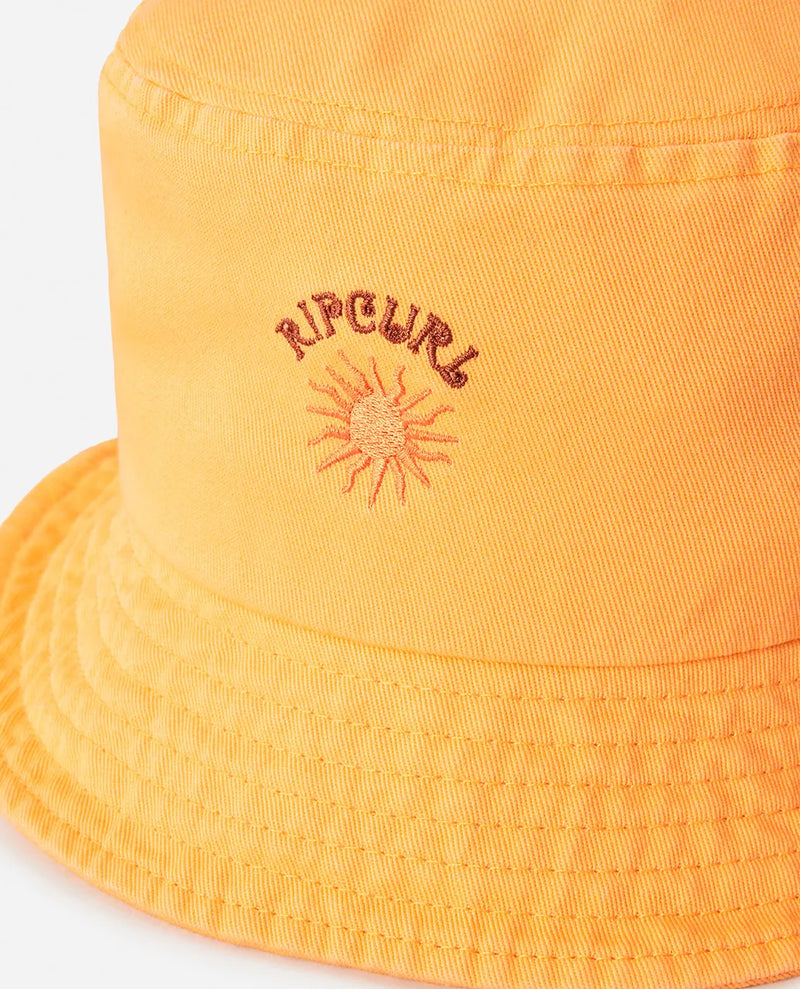 Load image into Gallery viewer, Rip Curl Women&#39;s Mixed Short Brim Bucket Hat Mango 06BWHE-3382
