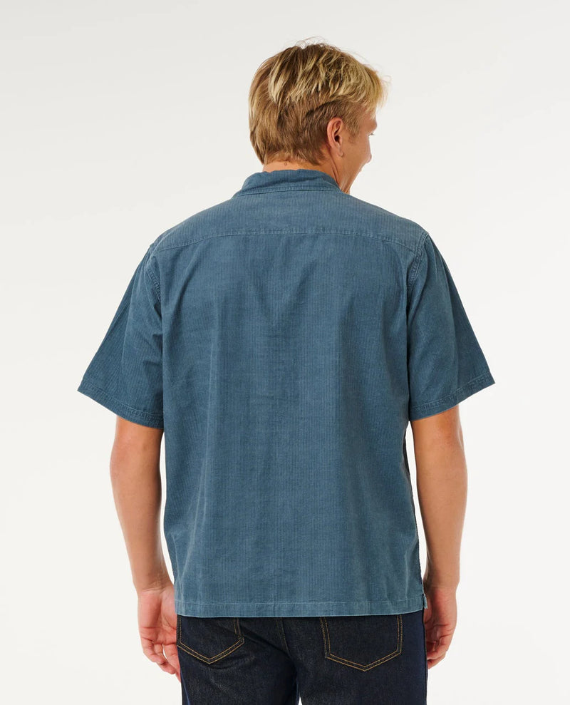 Load image into Gallery viewer, Rip Curl Men's Premium Surf Cord Short Sleeve Shirt Pine Night 06NMSH_2213
