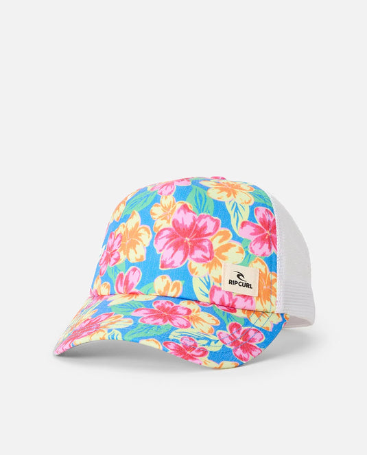 Rip Curl Women's Mixed Yardage Trucker Cap Blue 06PWHE_0070