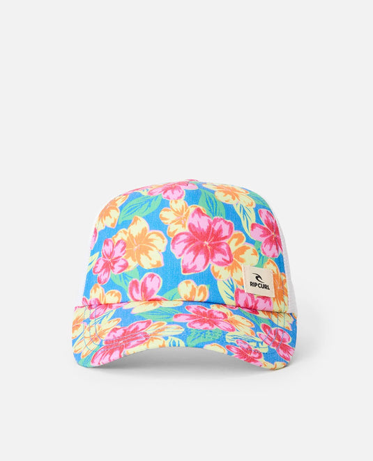 Rip Curl Women's Mixed Yardage Trucker Cap Blue 06PWHE_0070