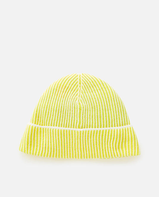Rip Curl Unisex 2 Tone Ribbed Reg Beanie Washed Lime 06RWHE-9652
