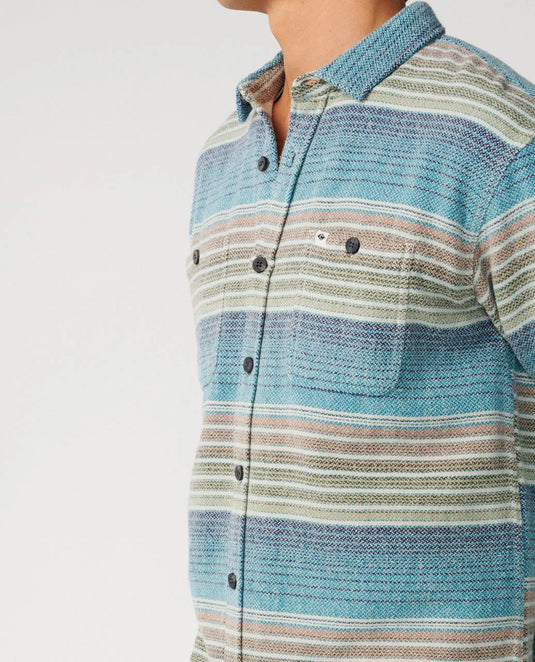 Rip Curl Men's Classic Surf Baja Flannel Shirt Dusty Jade 07CMSH-3705