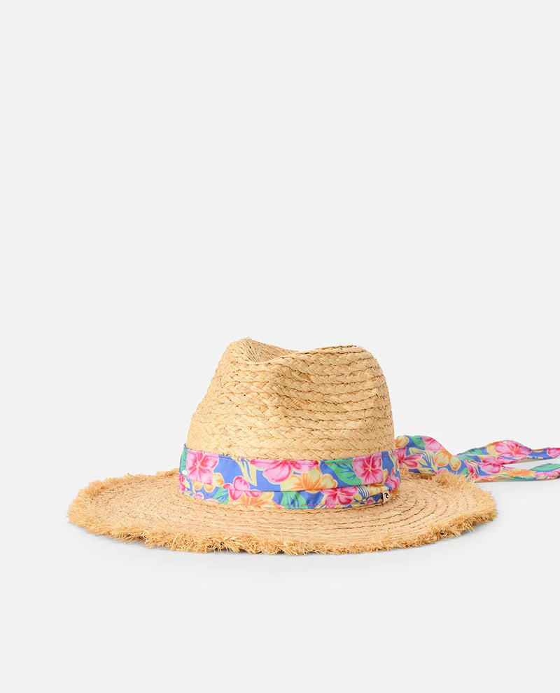 Load image into Gallery viewer, Rip Curl Women's Mixed Straw UPF Panama Hat Natural 07HWHE_0031
