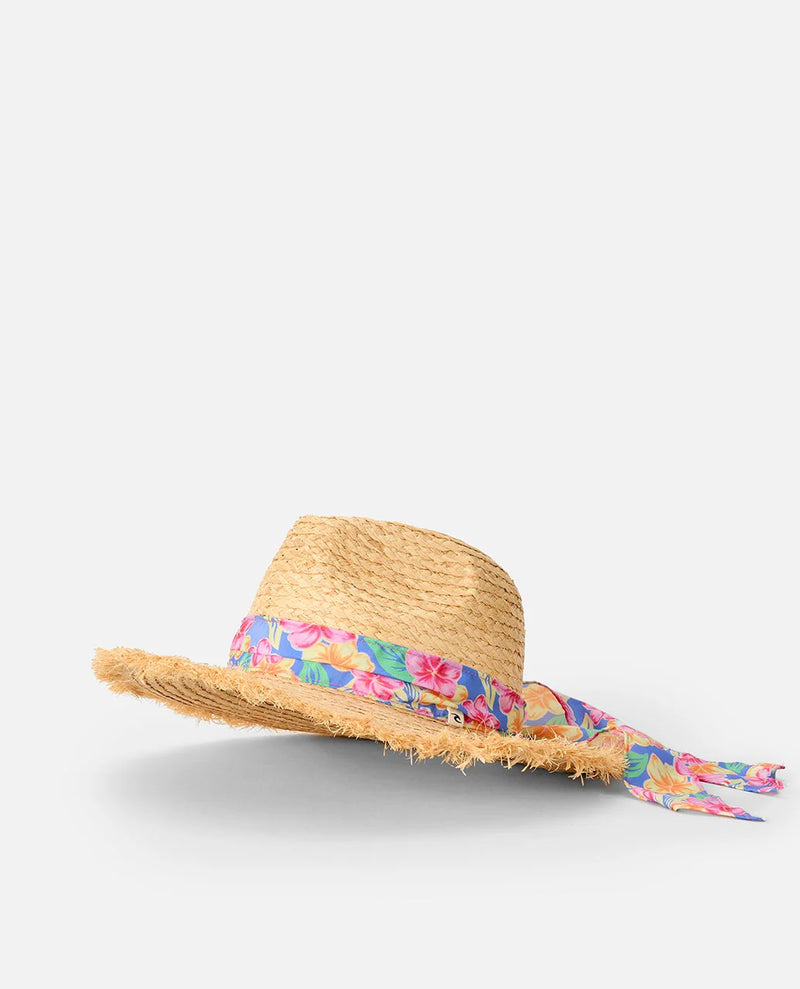 Load image into Gallery viewer, Rip Curl Women's Mixed Straw UPF Panama Hat Natural 07HWHE_0031

