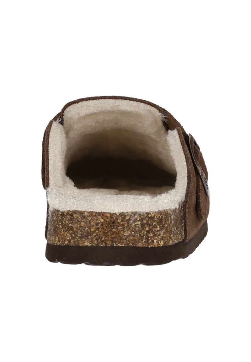 Load image into Gallery viewer, Cruz Unisex Camillo Leather Cork Clog W/warm Lining Chestnut CR244222-5139
