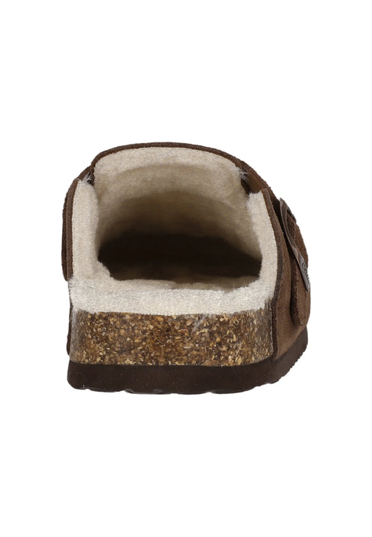 Cruz Unisex Camillo Leather Cork Clog W/warm Lining Chestnut CR244222-5139