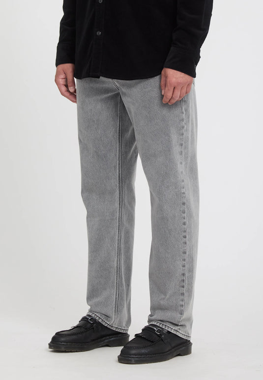 Volcom Men's Fivedown Jeans Light Grey A1912615_LGR