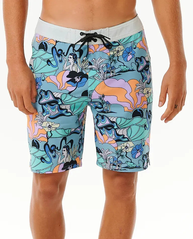 Load image into Gallery viewer, Rip Curl Men's Mirage Postcards Swimwear Dusty Blue 083MBO_3458
