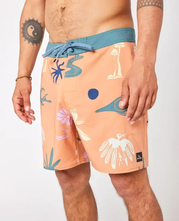 Load image into Gallery viewer, Rip Curl Men's Mirage Retro Snapa Swimwear Clay 08MMBO_136
