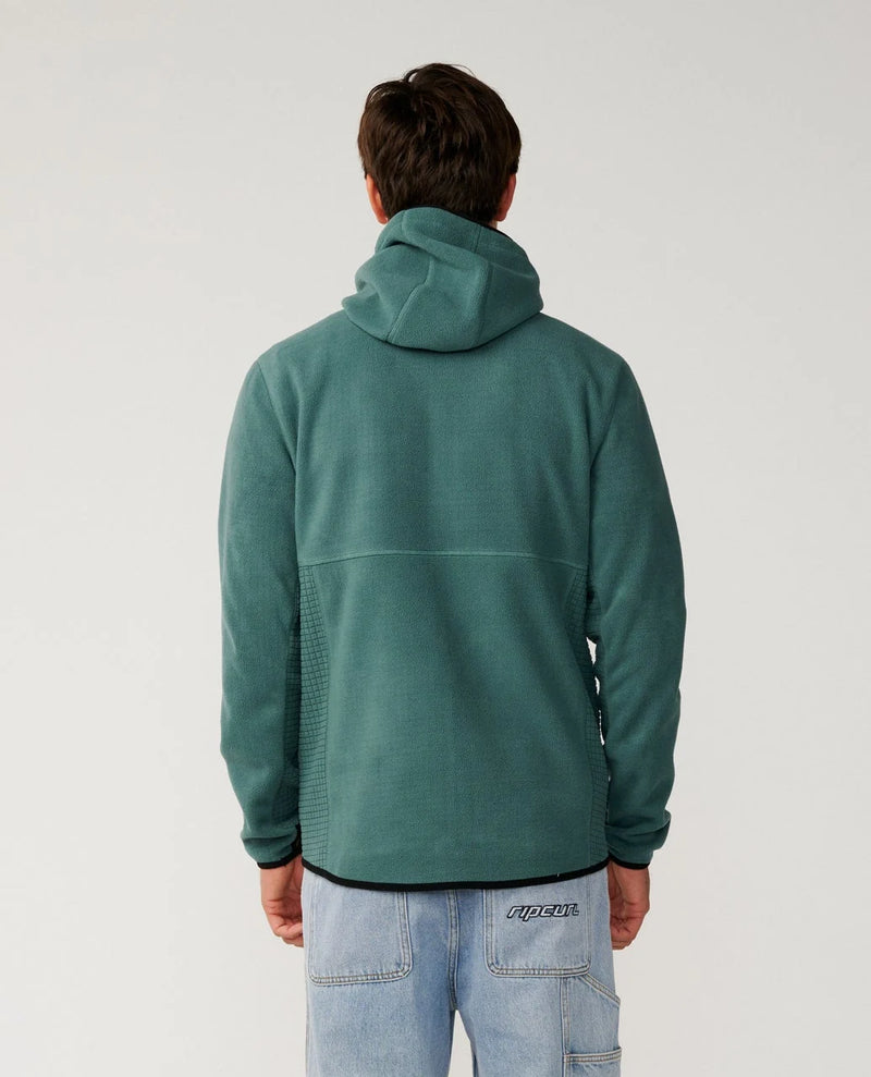 Load image into Gallery viewer, Rip Curl Men's Departed Polar Fleece Zip Through Jacket Muted Green 08VMFL-8088
