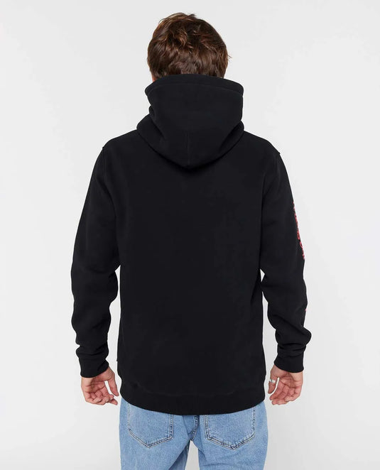 Rip Curl Men's Search Zip Thru Hoodie Black 09BMFL-0090