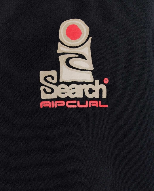 Rip Curl Men's Search Zip Thru Hoodie Black 09BMFL-0090