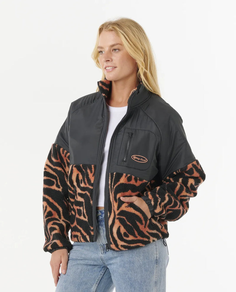 Load image into Gallery viewer, Rip Curl Women&#39;s Keepsakes Anti-Series Polar Fleece Black 09OWFL-0090
