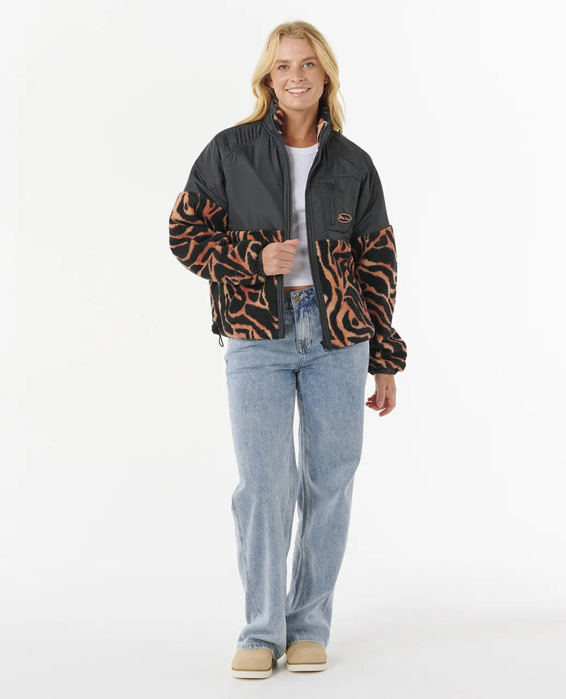 Load image into Gallery viewer, Rip Curl Women&#39;s Keepsakes Anti-Series Polar Fleece Black 09OWFL-0090
