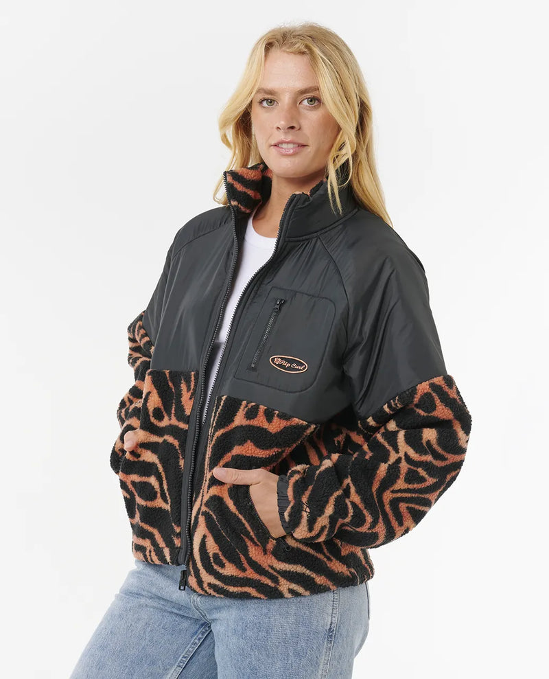 Load image into Gallery viewer, Rip Curl Women&#39;s Keepsakes Anti-Series Polar Fleece Black 09OWFL-0090
