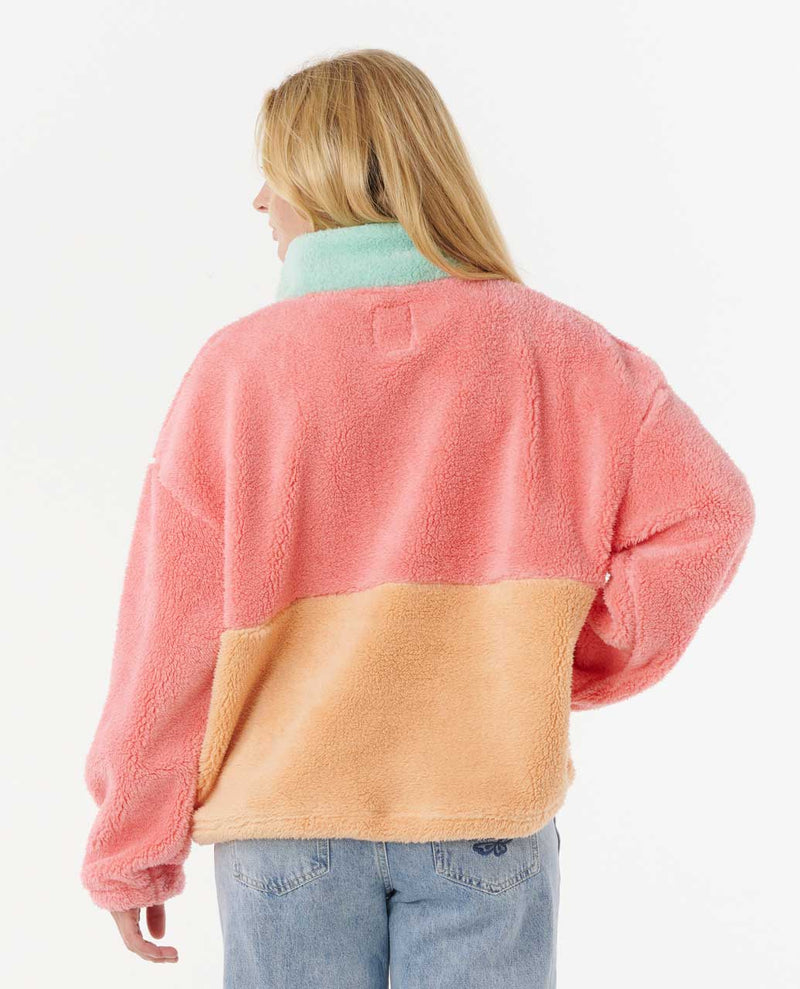 Load image into Gallery viewer, Rip Curl Women&#39;s Block Party Polar Fleece Pink 0A6WFL-0020

