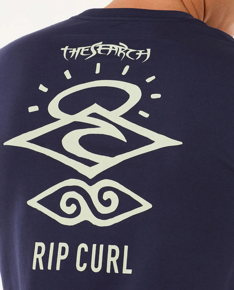 Load image into Gallery viewer, Rip Curl Men&#39;s Search Icon T-Shirt Navy/Grey 0CBMTE-0214
