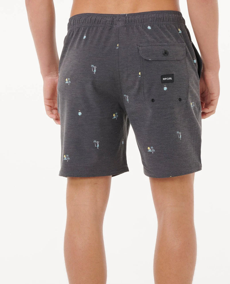Load image into Gallery viewer, Rip Curl Men's Skelly Breach Volley Boardshorts Black 0CZMBO_0090
