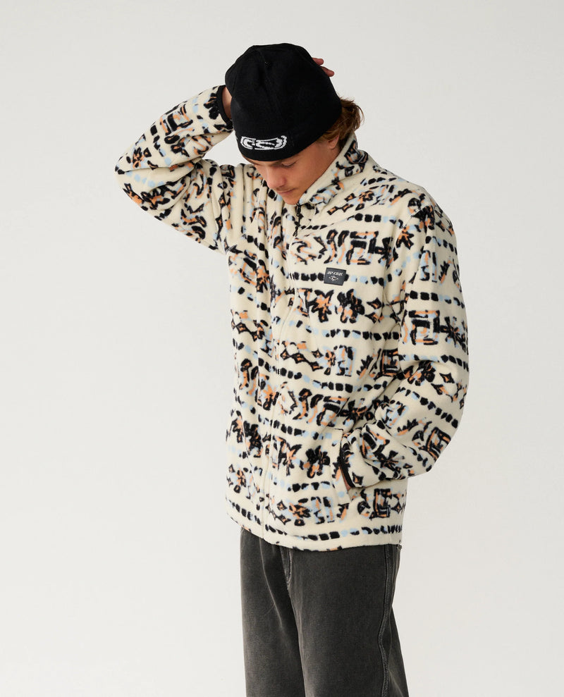 Load image into Gallery viewer, Rip Curl Men's Sessions Polar Fleece Vintage White 0DOMFL-8861
