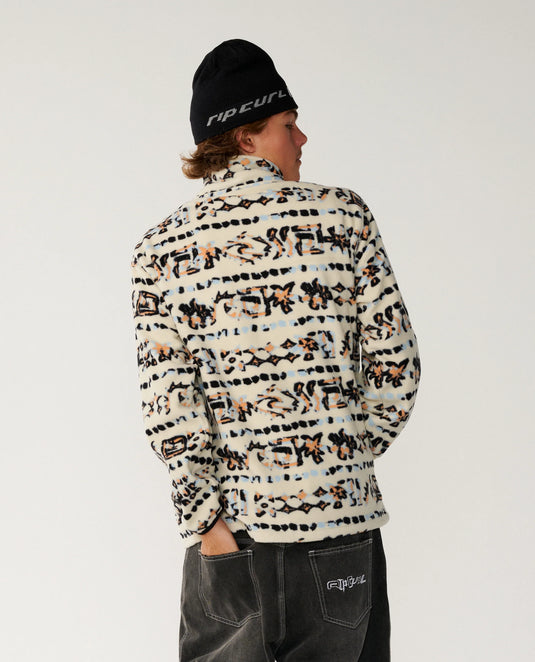 Rip Curl Men's Sessions Polar Fleece Vintage White 0DOMFL-8861