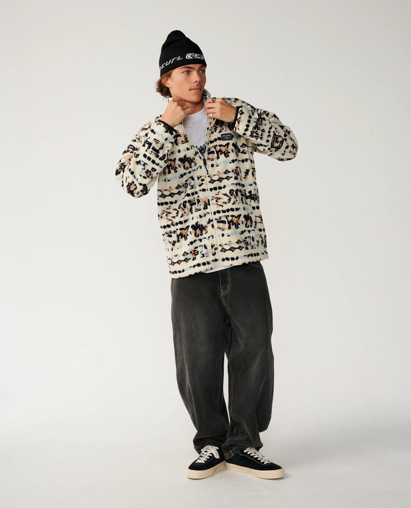 Load image into Gallery viewer, Rip Curl Men's Sessions Polar Fleece Vintage White 0DOMFL-8861
