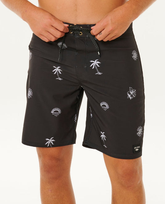 Rip Curl Men's Mirage Sessions 19" Boardshort Washed Black 0E7MBO-8264