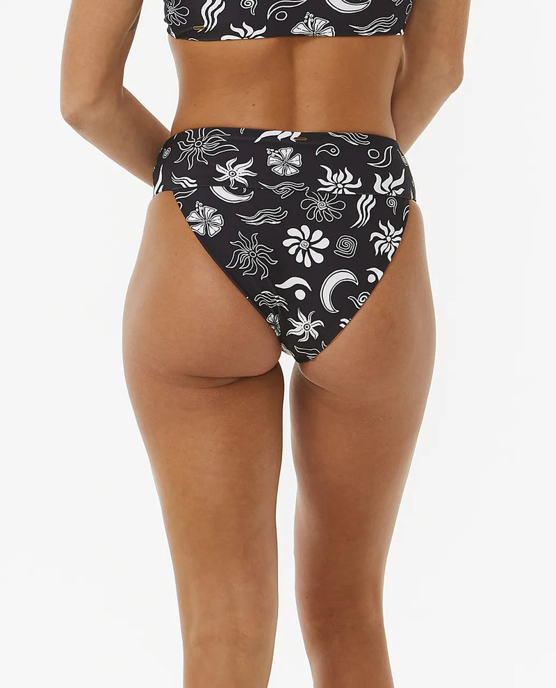 Load image into Gallery viewer, Rip Curl Women&#39;s Holiday Good Bikini Bottom Black 0EHWSW-0090
