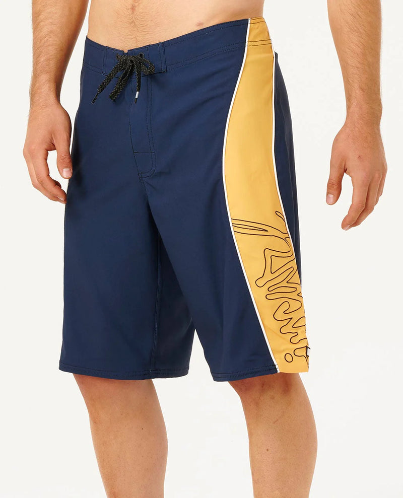 Load image into Gallery viewer, Rip Curl Men's Mirage Panel Beater Boardshort Navy/Yellow 0EWMBO-0213
