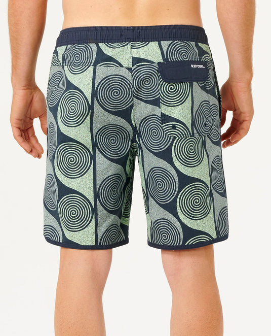 Rip Curl Men's Artist of the Search Sprial Volley Boardshort Dark Navy 0F5MBO-0291