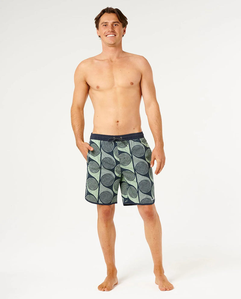 Load image into Gallery viewer, Rip Curl Men's Artist of the Search Sprial Volley Boardshort Dark Navy 0F5MBO-0291
