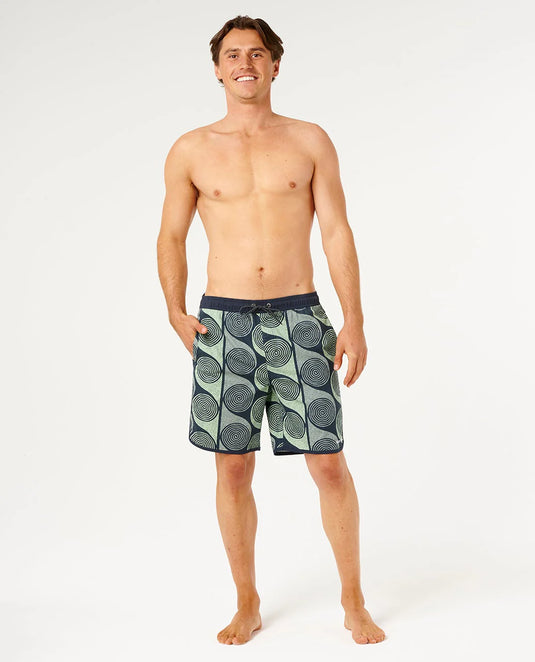 Rip Curl Men's Artist of the Search Sprial Volley Boardshort Dark Navy 0F5MBO-0291