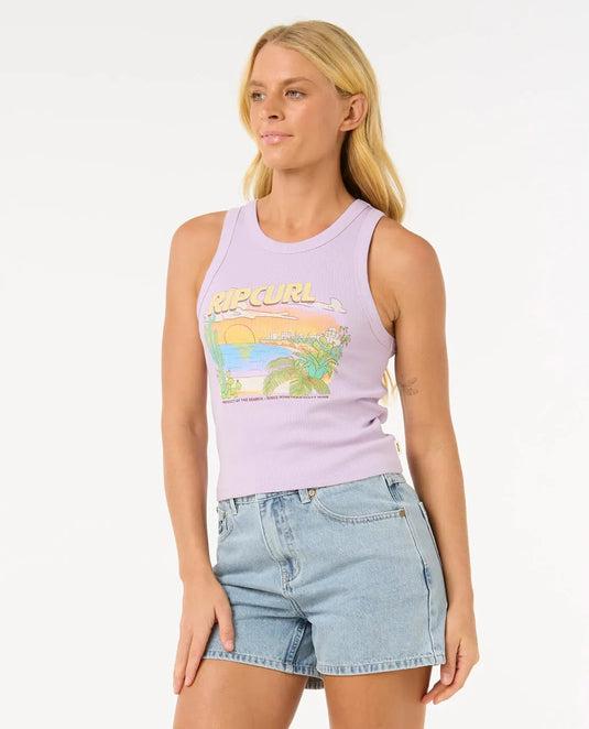 Rip Curl Women's La Paloma Tank Top Lilac 0FGWTE-0108