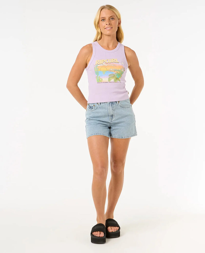 Load image into Gallery viewer, Rip Curl Women&#39;s La Paloma Tank Top Lilac 0FGWTE-0108
