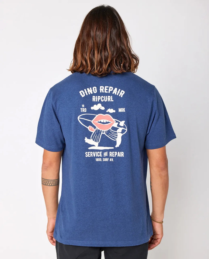 Load image into Gallery viewer, Rip Curl Men&#39;s Shaper Avenue T-Shirt Washed Navy 0FMMTE-9741
