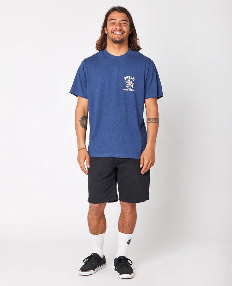 Load image into Gallery viewer, Rip Curl Men&#39;s Shaper Avenue T-Shirt Washed Navy 0FMMTE-9741
