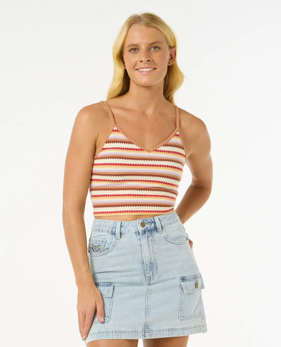 Rip Curl Women's Bobbi Stripe Cami Top Multi 0HWWTE-8817