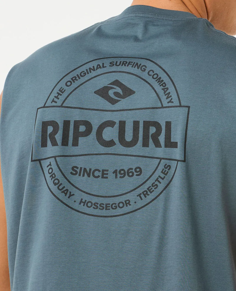 Load image into Gallery viewer, Rip Curl Men&#39;s Stapler Muscle Tank Top Pine Night 0JXMTE-2213
