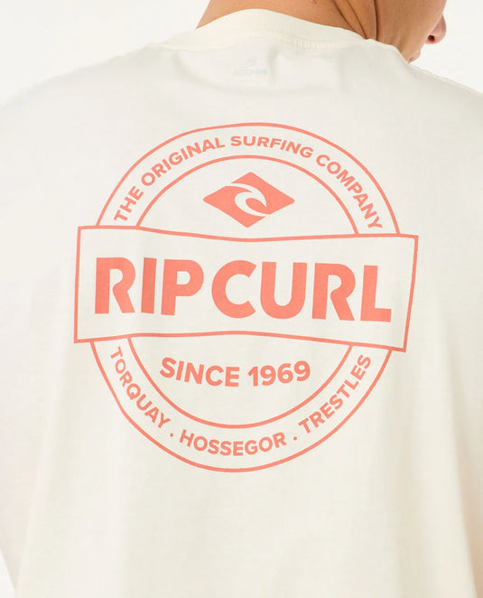 Rip Curl Men's Stapler Muscle Tank Top Bone 0JXMTE-3021