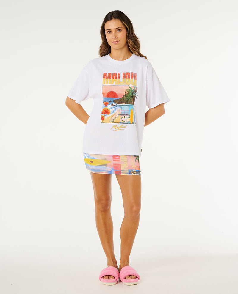 Load image into Gallery viewer, Rip Curl Women's Hayley O Heritage T-Shirt Optical White 0MTWTE-3262
